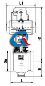 氣動偏（piān）心半球閥 (法蘭式) 